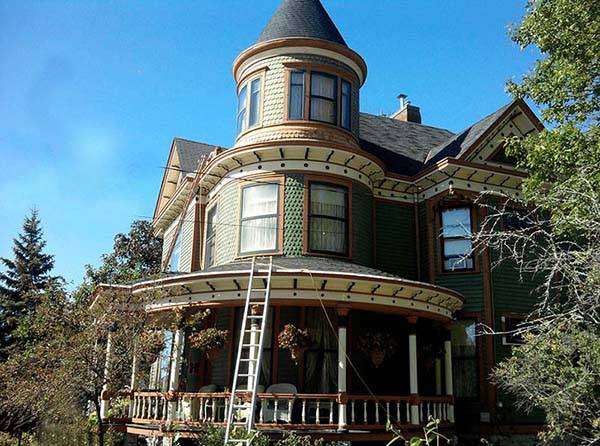 Victorian style two story house